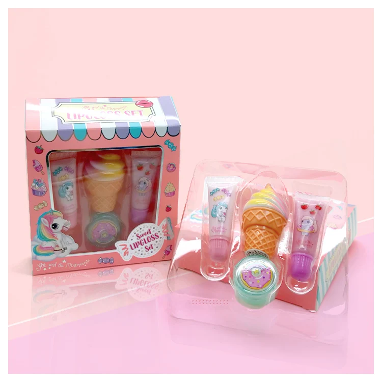 Manufacturer lipgloss vegan clear lip gloss rainbow pony lip gloss set custom private label