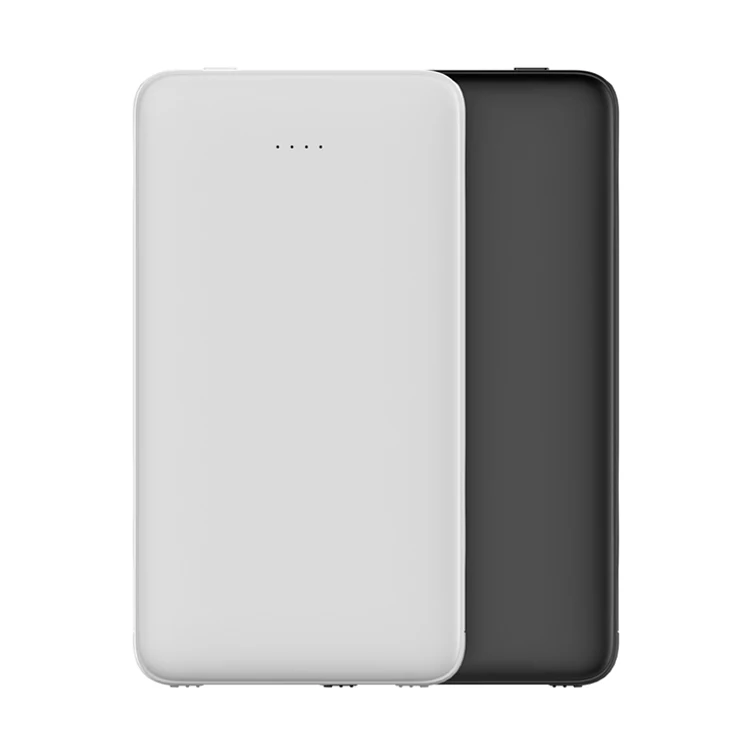 
2019 New! Super Slim built-in Dual cable mobile power bank 10000mah for promotion 