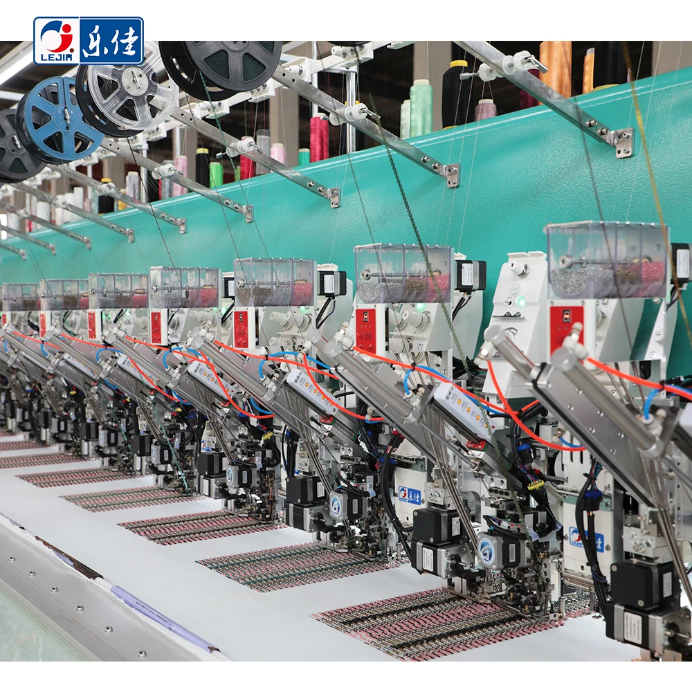 3 bead colors and double sequin mixed embroidery machine