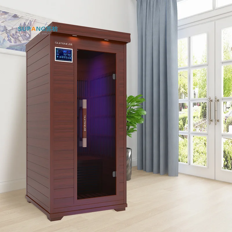 low emf mobile imported red cedar wood dry home 1 person far infrared sauna room
