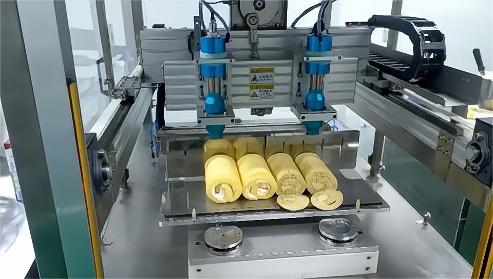 Ультразвуковая машина для резки пищевых продуктов швейцарская нарезки рулонов пищевой фабрики