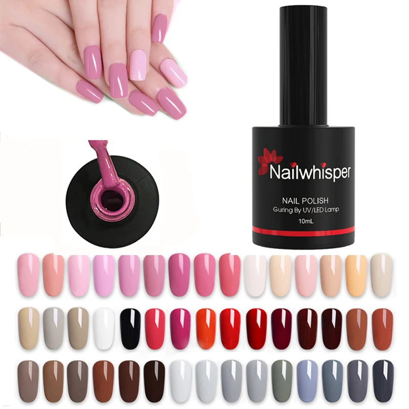  Nailwhisper Global Fashion Wholesale Acryl gel Cheap Color Soak Off Uv Gel Nail Polish DHL