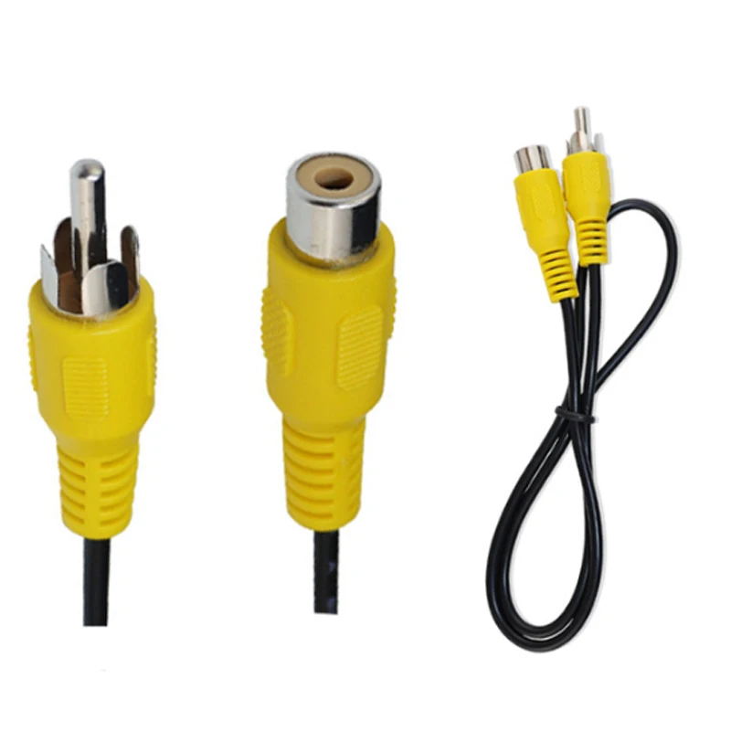 Custom made Stereo Audio 1m 0.5m Male to Female RCA Coaxial Cable for HDTV