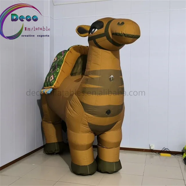Inflatable Camel Giant Balloon Mascot Model LED Lamp Air Blower Animal Costumes Outdoor Events Cost-effective Sea