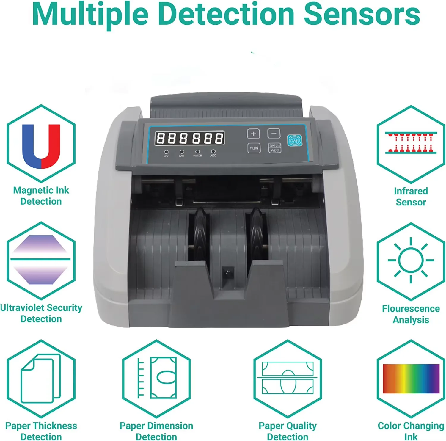 H-307 LCD popular cash counter/high quality money counter machine