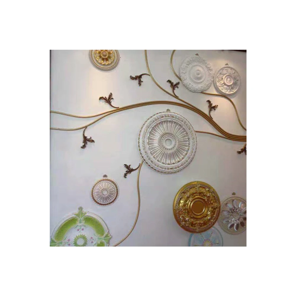 66cm diameter church ceiling decor PU big white foam cornice ceiling medallion dome for Sweden Malaysia Oman