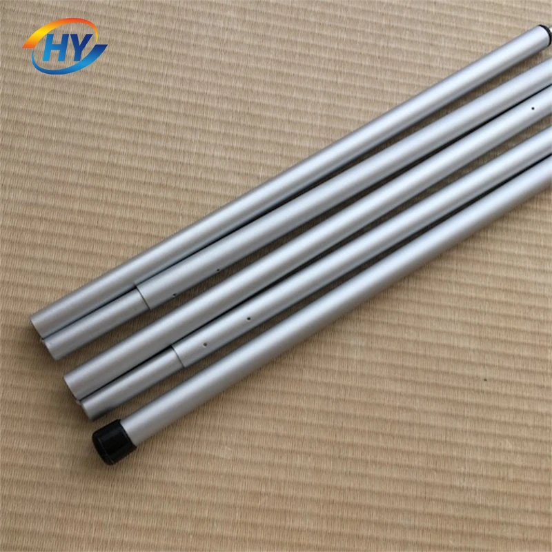 3003 5052 Colored Adjustable Aluminum Camping Tarp Pole Canopy Pole Customized Diameter Extruded Aluminum Tube / Pipe