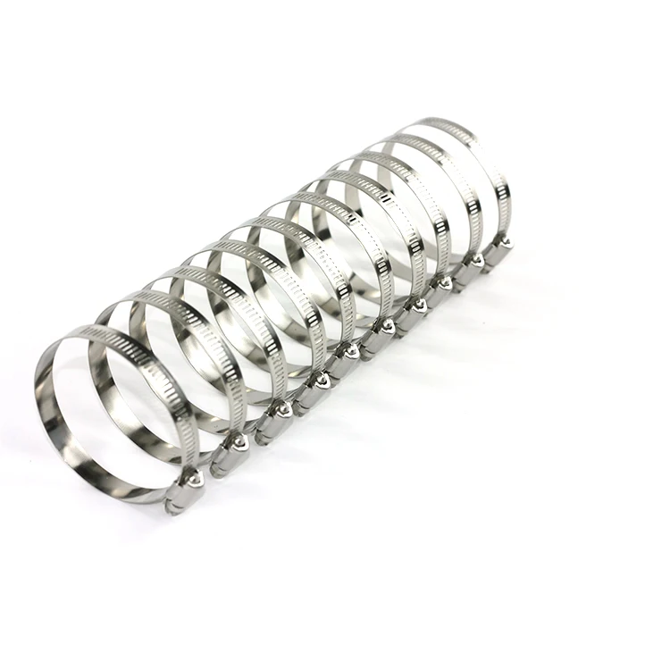 wholesale best price  67~85mm 304  mini american type pipe hose stainless steel clamp