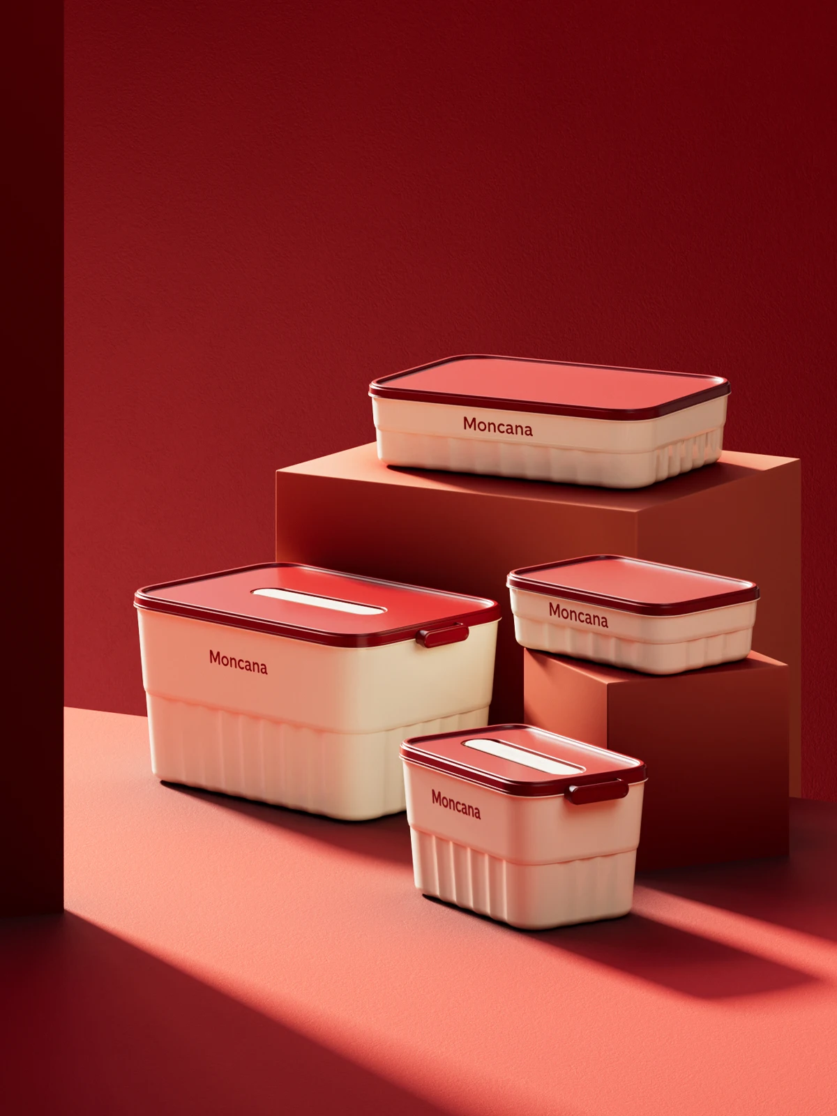 Three Colors Boxes With Lids Plastic Clothes Pants Storage Box storage for organizing Vertical pattern storage basket