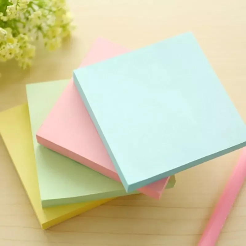 Wholesale Custom 3x3 Inch 100 Sheets Stick Note Pad 76x76mm Colorful Sticky Note For Office School It Sticky Post Notes