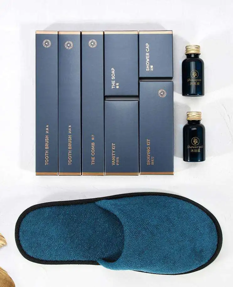 High quality Custom Spa Hotel Guestroom Toiletries Amenities Set Hotel Supplies