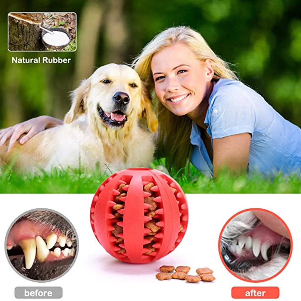 Pet Manufacturer Magic Rolling Dog Ball Interactive Dog Toy Slow Feeder Chew Pet Dog Toys Treat Dispenser Toy