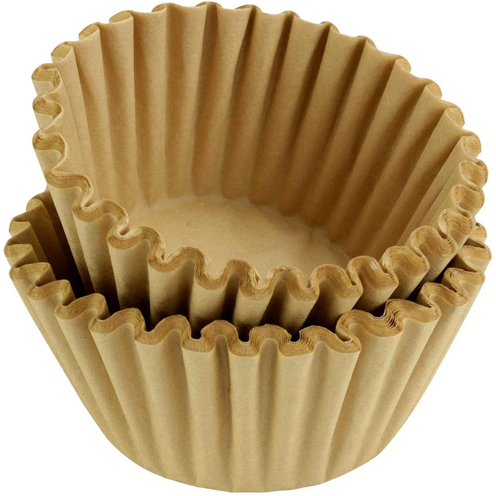 Manufacturer  brown or white basket/bowl shape wave coffee filter paper coffee paper filter unbleached