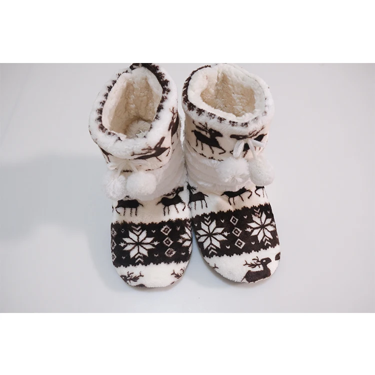 Christmas reindeer holiday comfort warm boots