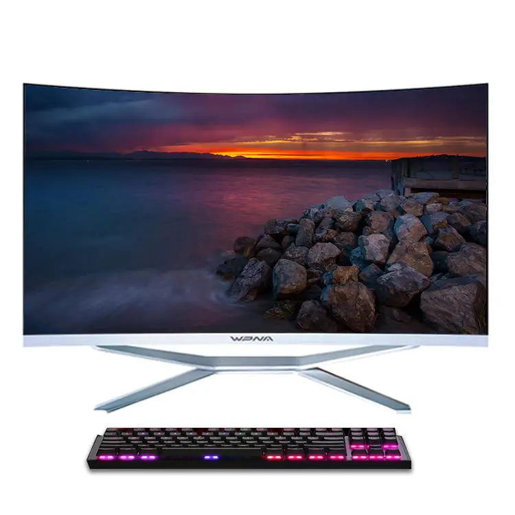 27 дюймов изогнутый 8 Гб Ram I7 процессор все в одном компьютерный Рабочий стол ПК для