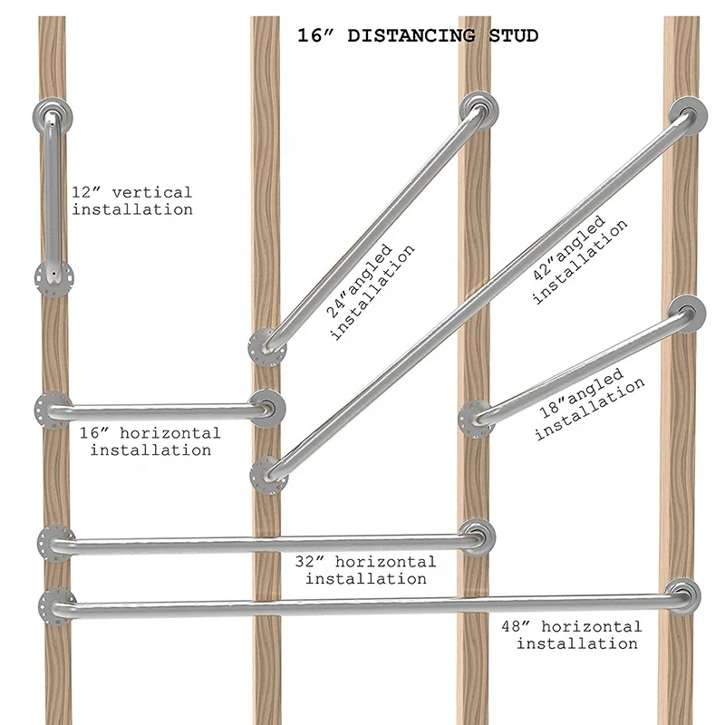 Оптовая продажа, низкая цена, поручни для ванной из нержавеющей стали 304, поручни для больницы