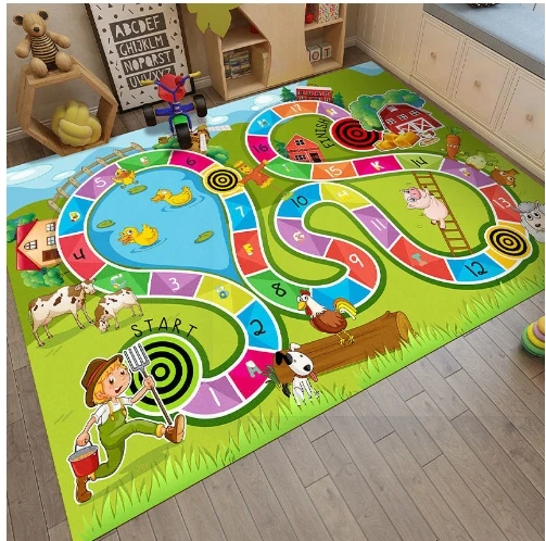 Kids Carpet Playmat Rug City Life Great for Playing with Cars and Toys Children Educational Road Traffic Play Mat