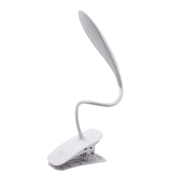 CLIP LED table lamp, rechargeable led desk lamp,sensor switches with USB charger desk light