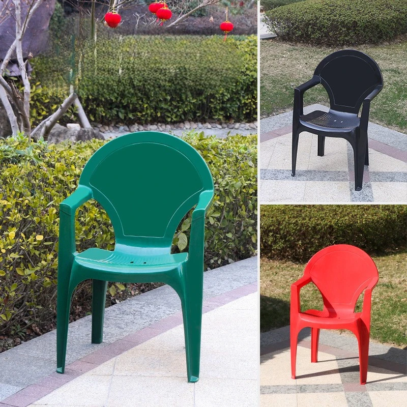 Wholesale Modern Heavy Duty Plastic Outdoor Chair Red Plastic Stackable House Garden Dining Bbq Chairs For Restaurant