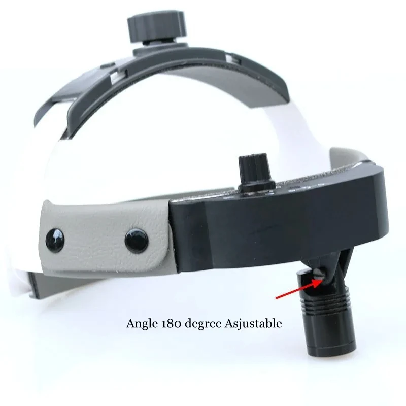 Surgical Dental Loupe 3W LED Adjustable Medical Light Lamp Headlight 30000LUX Brightness Spot Adjustable for Dental Lab