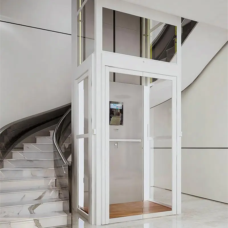 Panoramic 3 floors glass home lift  hot selling used in family home elevator villa elevator lift for house