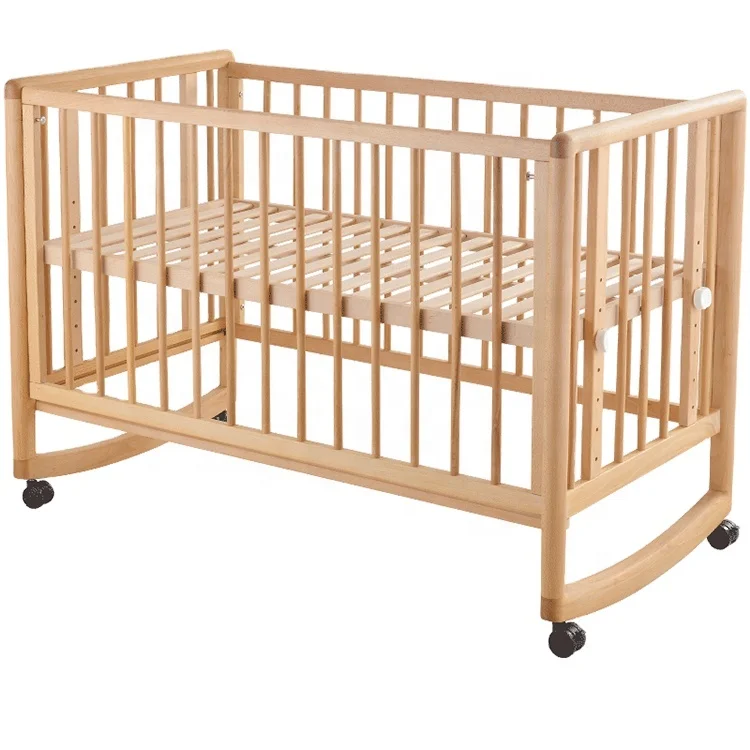 Wooden Baby Cradle Crib Bed New Born Baby Cribs Solid Wood Rocking Cradles Solid Wood Baby Cribs