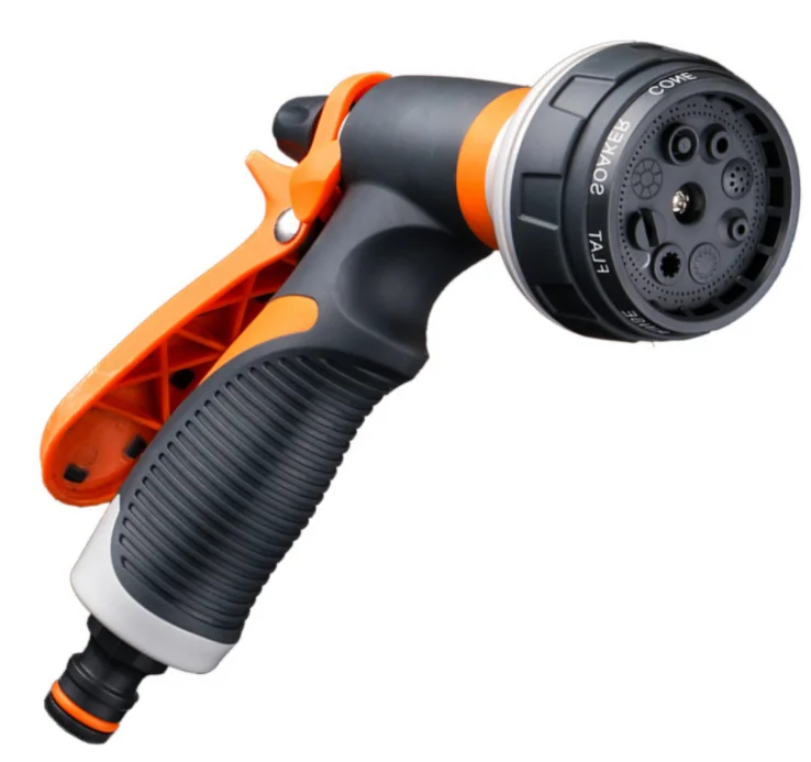  High Water Pressure 8 Multi Function Garden Hose Nozzle Spray water