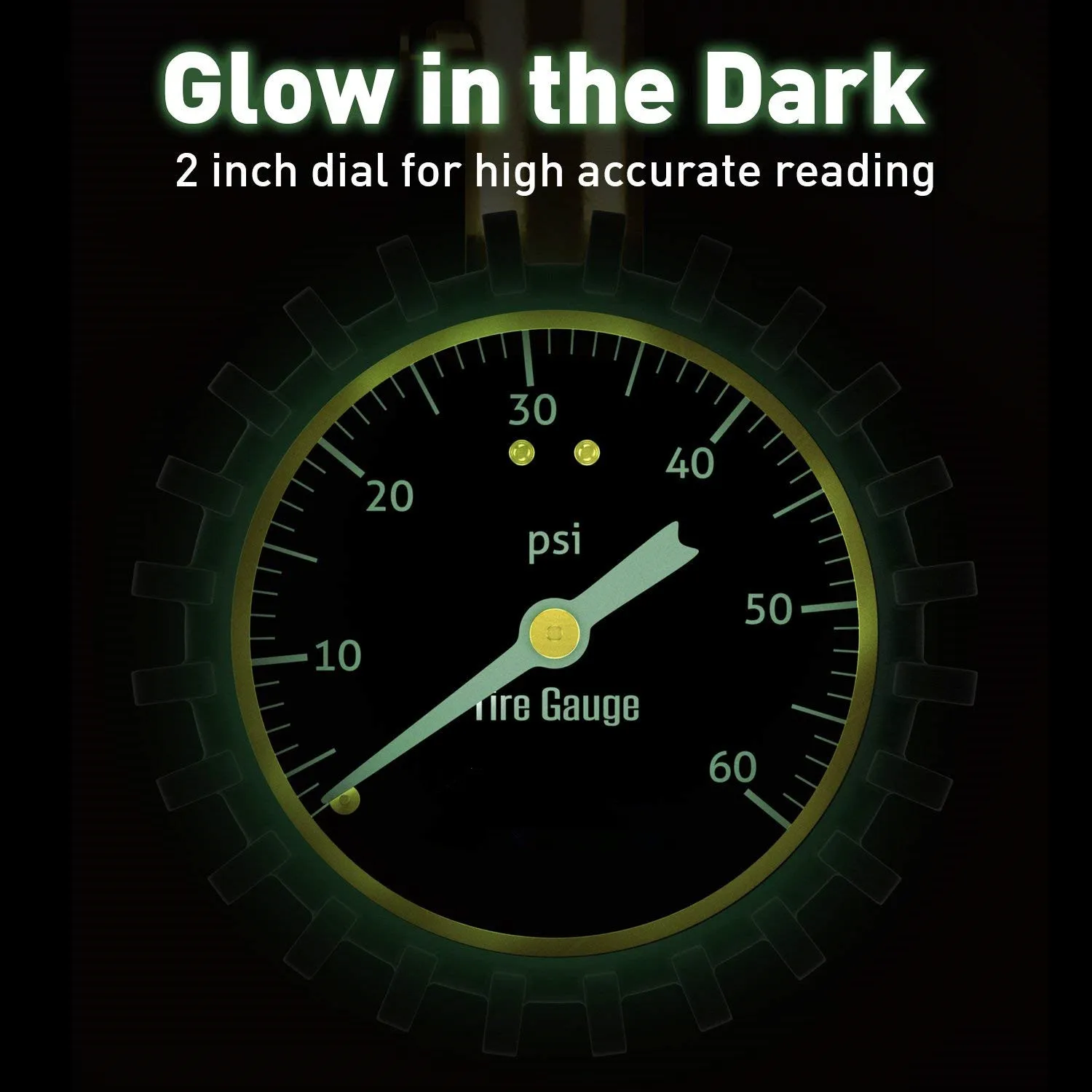 
Digital Tire Inflator with Pressure Gauge and Back Night LED Light - Heavy Duty Auto Air Inflating Gun 