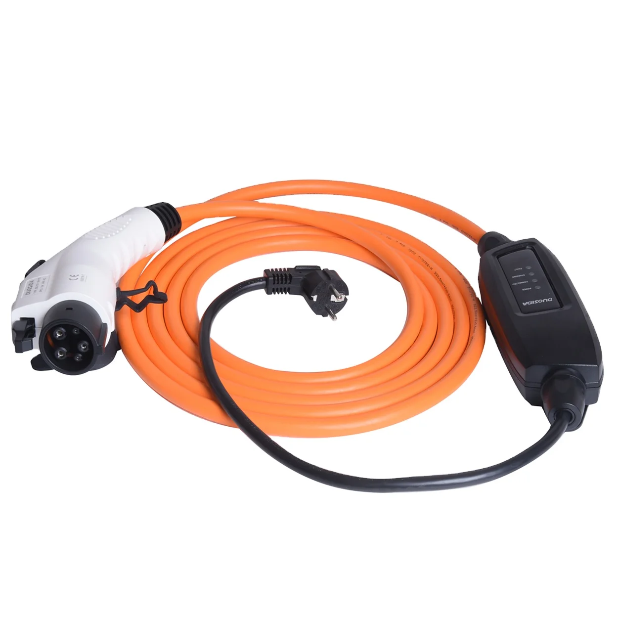 Duosida SAE J1772 разъем тип 1 EV зарядное устройство UK Plug Portable EVSE 5M 16A