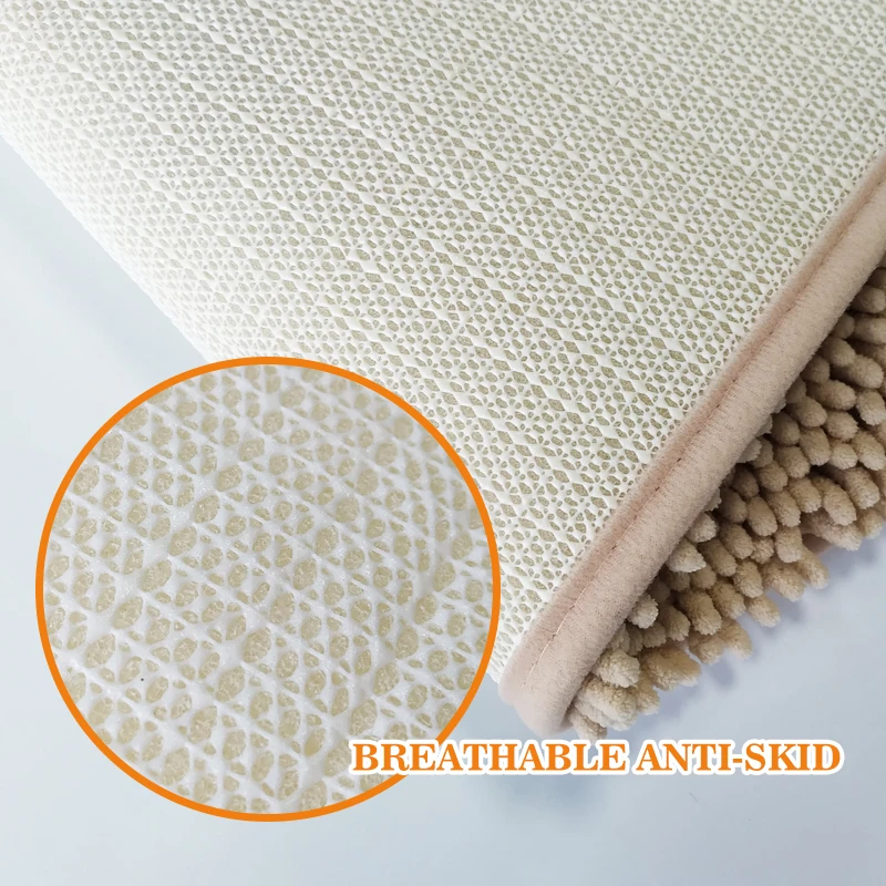 JKhousehold 2022 new product non-slip bathroom absorbent bath chenille carpet