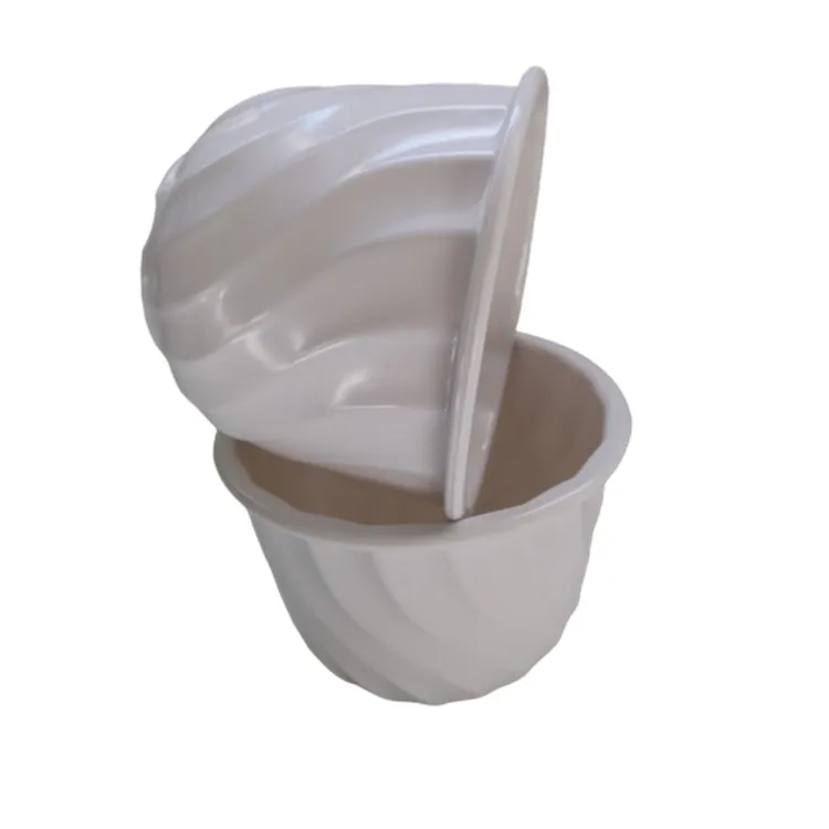 top openig17*13cm Height smooth surface durable new material unbreakable planter box  flowerpot