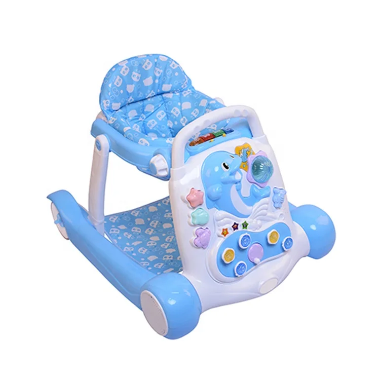 BABYLAND NEW DESIGN FOLDABLE KIDS WALKING CHAIR/WHHOLESALE BABY WALKER WITH ACTIVITY TOYS AND FLASHING LIGHT