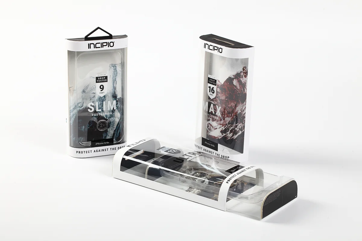 cell phone case paper plastic packaging box for cell phone case