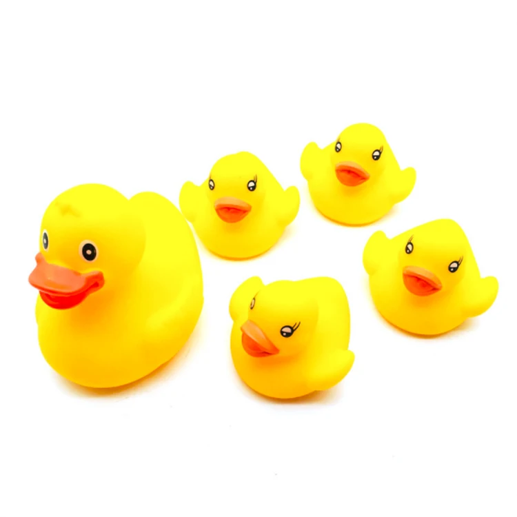 Kids Shower Swimming little Mini Yellow Bulk Rubber Duck Bath Toy Sound Floating Ducks for baby
