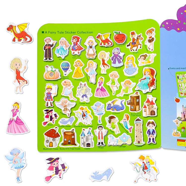 Wholesale Cute Cartoon Sticker Book Anime Animal Custom Puffy Jelly Fun Craft for Cups Scrapbooks Planners Gifts and Rewards