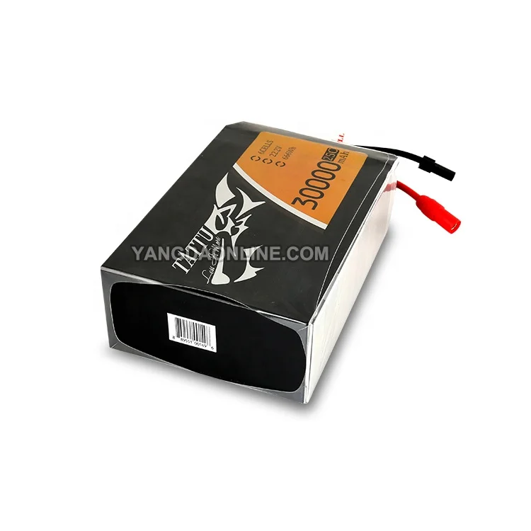 
Drone Lipo Battery Tattu 30000mAh 22.2V Pack with AS150 +XT150 Plug 