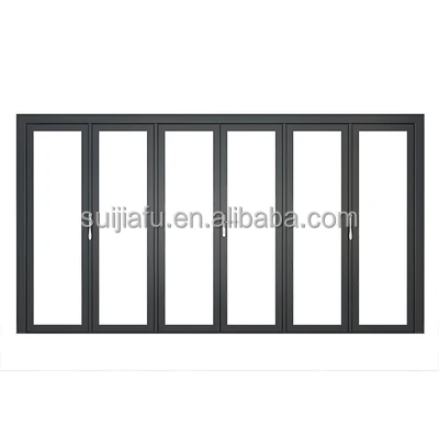 Global Popular High Wind Profiles Thermal Break 32 Inch Bifold Barn Door