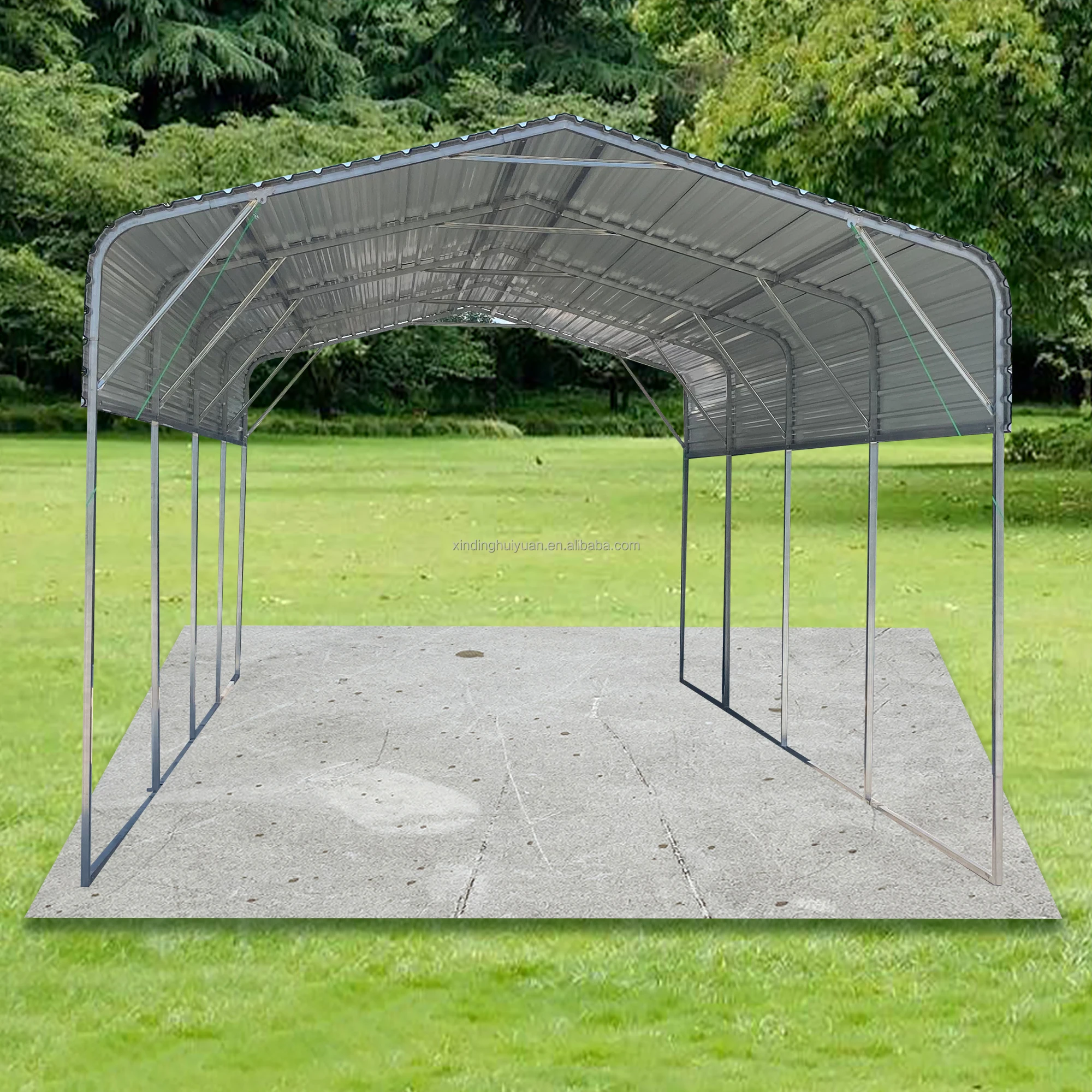 Custom Garage Shed Metal Carports Wholesale For Car Parking 20*20 Feet