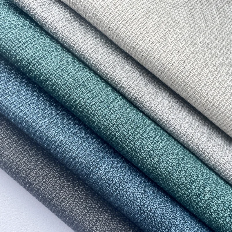 New product multi-colors european design  sofa upholstery linen like canvas  polyester linen fabric for sofa