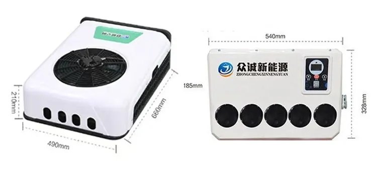 POKKA Roof Top 12 Volt Air Conditioner Auto AC DC Mini Compressor Truck Air Conditioner