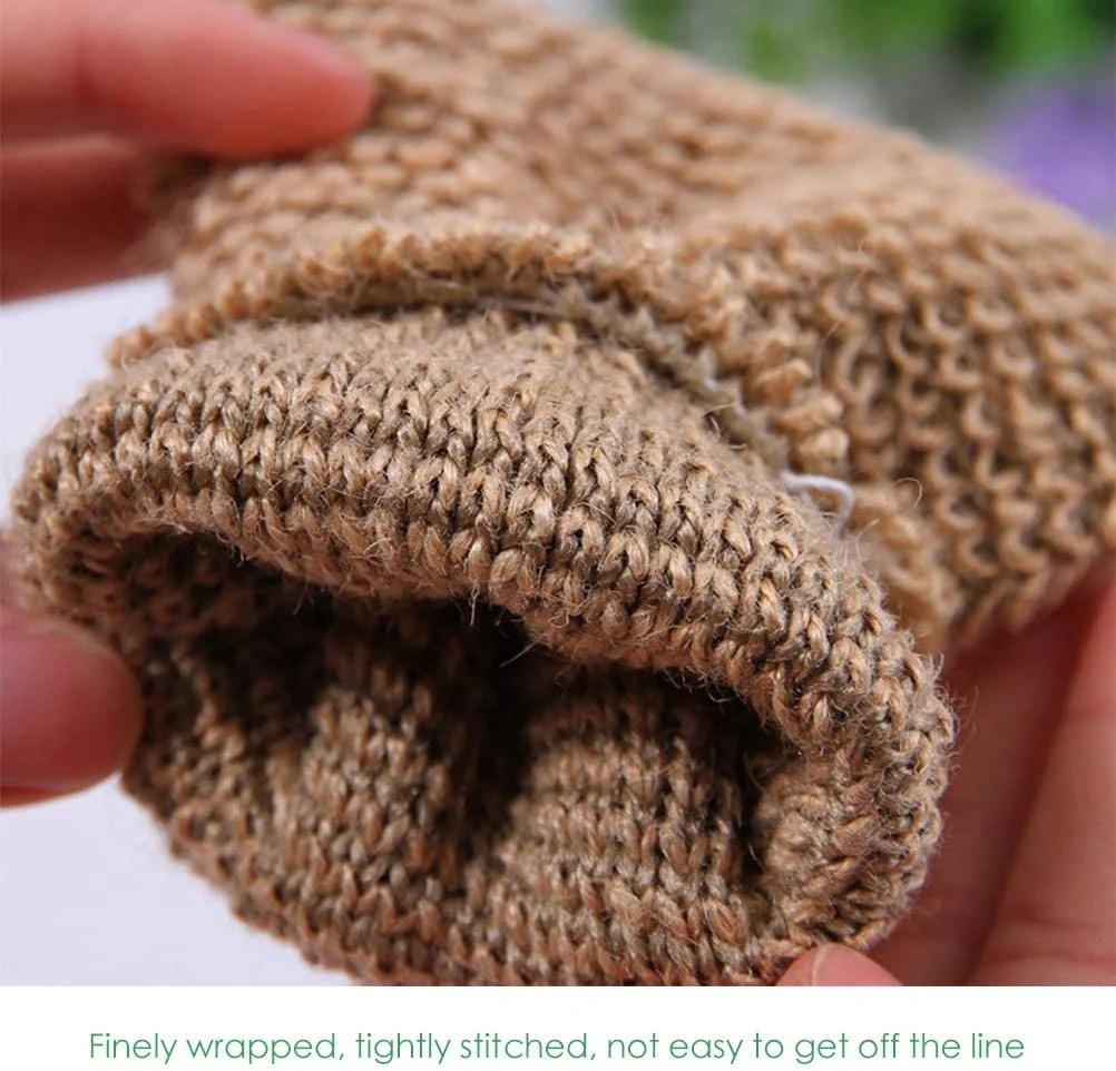 Natural Hemp body cleaning tool exfoliating bath glove