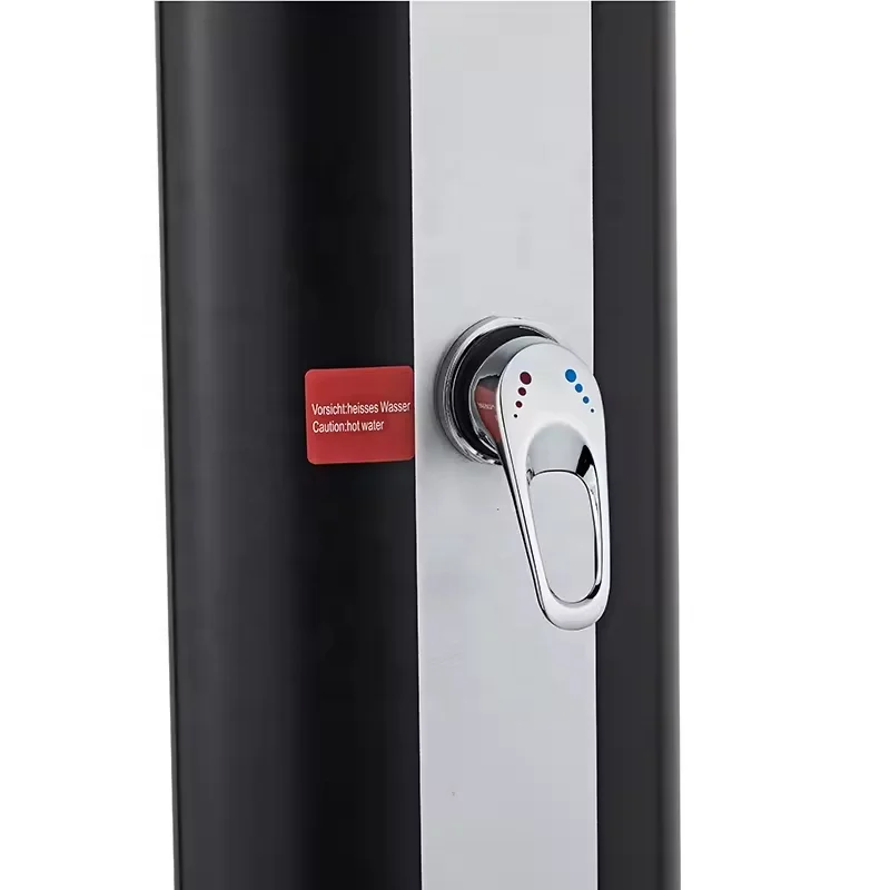 KANGRUN 2024 Oval design silver color 40L garden pool sunny solar outdoor shower for swimming pool and garden