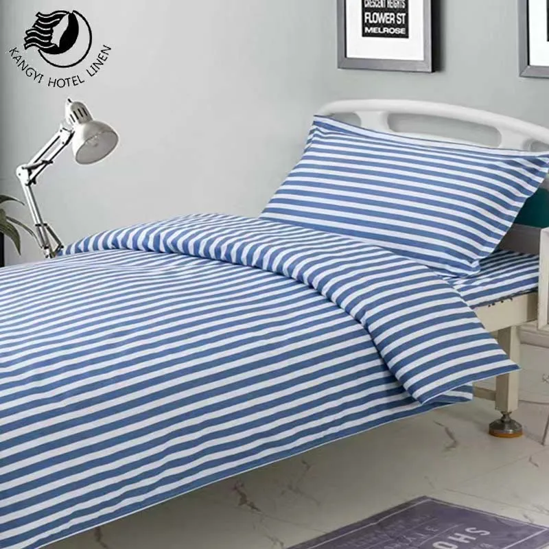 Wholesale Single Bed Each Color Cotton White Hospital Bed Sheets Bedding Sets For Hospital