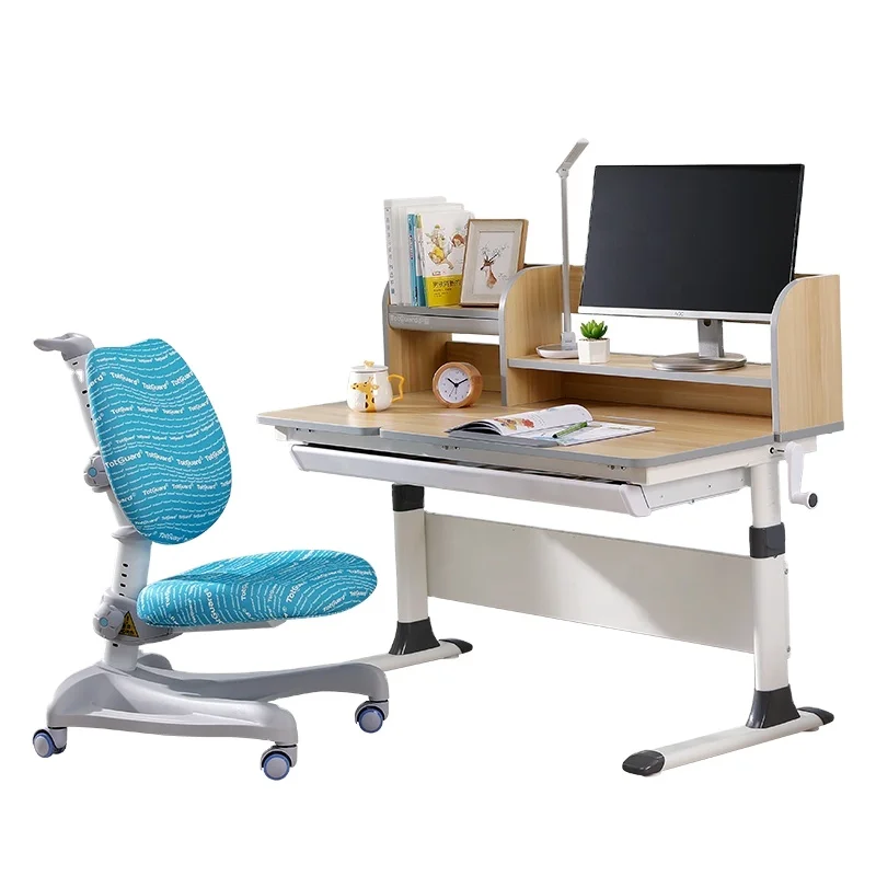 
hot sale ergonomic MDF study table chair for children 