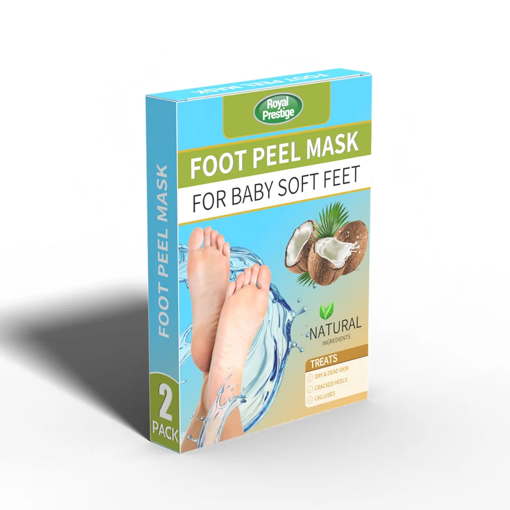 Корейская коллагеновая маска для ног увлажняющая питательная и отшелушивающая