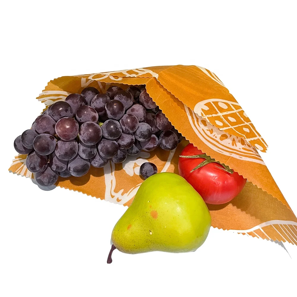 Organic Wholesale Bread Storage Snack Hot Sale Reusable Eco Friendly Plant Sandwich Based Wax Beeswax Colored Food Wrap