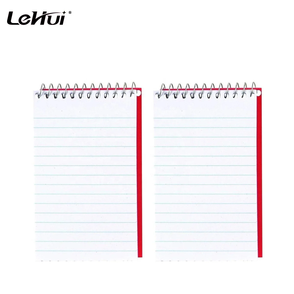 Оптовая продажа с фабрики, маленький блокнот, 3x5 дюймов, в ассортименте 75 листов, 5 упаковок, спиральные записные книжки с линейкой для колледжа