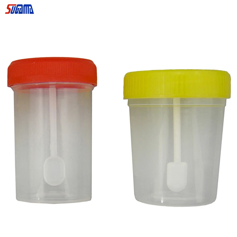 china factory medical disposable vacuum stool container urine testing sample cup
