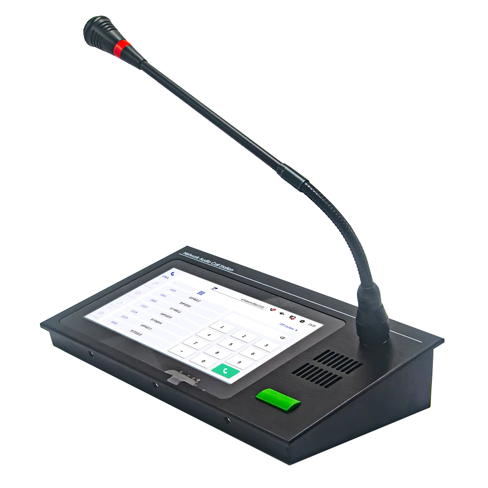 SINREY NM806T 7-inch touch screen Broadcast host Network Multi Microphone sip paging system