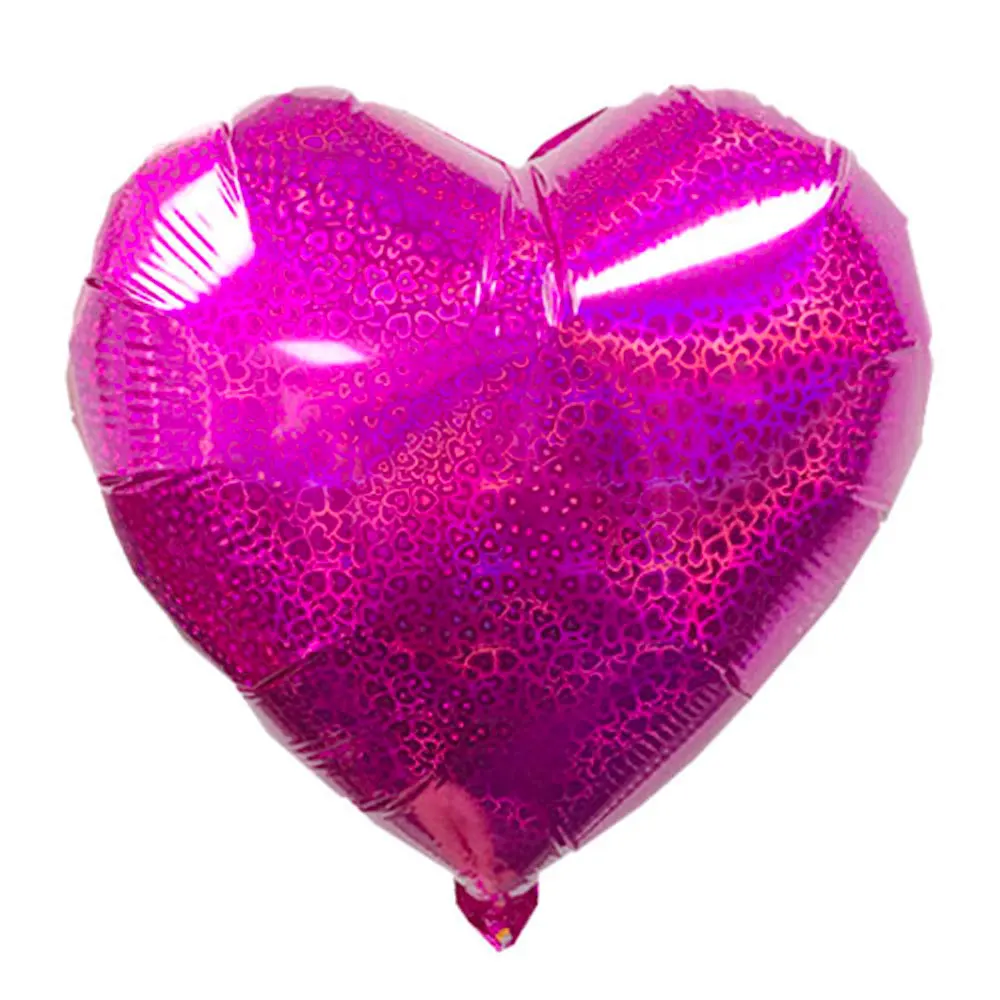 
Wedding accessories custom printed holographic foil heart balloon 18 inch 